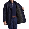 image:imageNautica Mens Wool Blend Peacoat  DoubleBreasted Winter Coat Regular Big amp Tall SizesClassic Navy