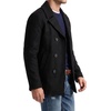 image:imageNautica Mens Wool Blend Peacoat  DoubleBreasted Winter Coat Regular Big amp Tall SizesInfinite Black
