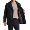 image:imageNautica Mens Wool Blend Peacoat  DoubleBreasted Winter Coat Regular Big amp Tall SizesMineral Grey