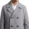 image:imageNautica Mens Wool Blend Peacoat  DoubleBreasted Winter Coat Regular Big amp Tall SizesSatin Grey