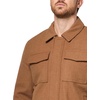 image:imageNautica Mens Wool Jacket  Diamond Quilted Lining Polyfill Insulation Snap amp Zip ClosureCamel