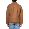 image:imageNautica Mens Wool Jacket  Diamond Quilted Lining Polyfill Insulation Snap amp Zip ClosureCamel