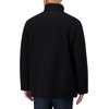 image:imageNautica Mens Wool Jacket  Diamond Quilted Lining Polyfill Insulation Snap amp Zip ClosureOnyx