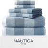 image:imageNautica  Cotton Hand Fingertip amp Bath Towel Set 6 Pack TowelsOak Lake Blue