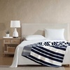 image:imageNautica  Plush Fleece Throw Blanket for Bed or Couch 50 x 60VaraderoCraver Stripe Blue