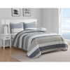 image:imageNautica  Queen Reversible 100 Cotton Quilt Sets with ShamsRidgeport Beige