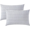 image:imageNautica  Standard Cotton Percale Pillowcase Set 2PackBeaux Stripe Blue