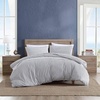 image:imageNautica  Twin Duvet Cover Set with Shams Cotton Button ClosureColeridge Stripe Charcoal