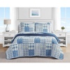 image:imageNautica  Twin Reversible 100 Cotton Quilt Set with Coordinating ShamRaeford Grey