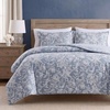 image:imageNautica  Twin Size Comforter Set with Matching ShamTortola Blue