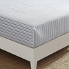 image:imageNautica  Twin Size Fitted Sheet Cotton Percale BeddingColeridge Stripe Charcoal