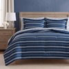 image:imageNautica  Twin XL Reversible Comforter Set with Sheet SetMariners Line SolidPlaid Blue