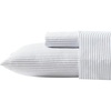 image:imageNautica  Twin XL Sheet Set with Fitted Sheet amp PillowcasesSkinny Yacht Stripe Grey