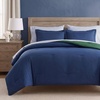 image:imageNautica  TwinTwin XL Size Comforter Set with Matching ShamCaptains BlueGreen