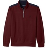 image:imageNautica Mens 14 Zip Pieced Fleece SweatshirtRoyal Burgundy
