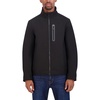 image:imageNautica Mens Bonded Fleece Softshell Jacket  Water Resistant Zip Front Transitional CoatBlack