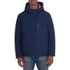 image:imageNautica Mens Hooded Rain Jacket  Water Resistant Insulated Zip Front Coastal CoatNavy