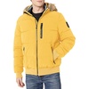 image:imageNautica Mens Midweight Faux Memory Puffer Jacket Adjustable Hood Insulated Quilted Winter CoatMustard