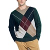 image:imageNautica Mens Nautica Sustainably Crafted Argyle Crewneck SweaterNavy Seas