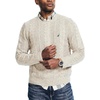 image:imageNautica Mens Nautica Sustainably Crafted CableKnit Crewneck SweaterOatmeal
