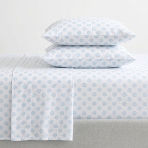 image:imageNautica  Cooling Twin Sheet Set with Fitted Sheet amp PillowcaseCoastal Coral Ocean Breeze Blue