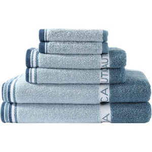 image:imageNautica  Cotton Hand Fingertip amp Bath Towel Set 6 Pack TowelsBelle Castle Blue