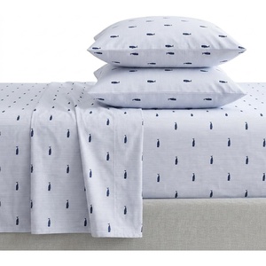 image:imageNautica  Full Cotton Percale Sheet Set with Matching PillowcasesWhale Stripe