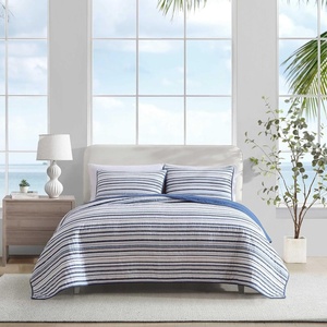 image:imageNautica  Queen Quilt Set with Shams Lightweight BeddingPembrook Blue