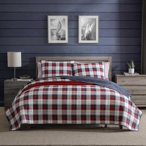 image:imageNautica  Queen Quilt Set with Shams Lightweight BeddingRosedale Red