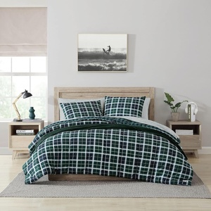 image:imageNautica  Queen Size Comforter Set with Matching ShamNorthsail Plaid Navy