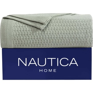 image:imageNautica  Soft Twin Size Blanket for Bed amp Couch Cozy BeddingBaird Sage Green
