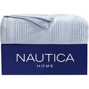 image:imageNautica  Soft Twin Size Blanket for Bed amp Couch Cozy BeddingChevron Light Blue