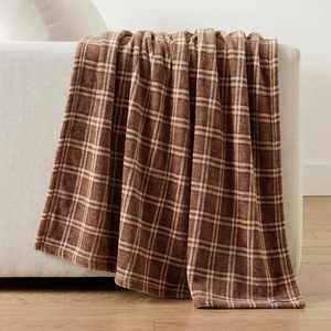 image:imageNautica  Soft Twin Size Blanket for Bed amp Couch Cozy BeddingDeclan Plaid Beige