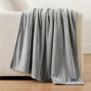 image:imageNautica  Soft Twin Size Blanket for Bed amp Couch Cozy BeddingSolid Grey