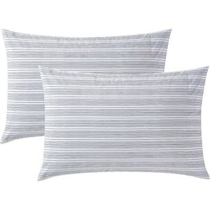 image:imageNautica  Standard Cotton Percale Pillowcase Set 2PackBeaux Stripe Blue