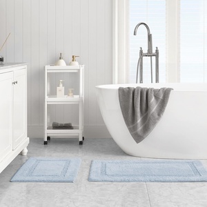 image:imageNautica  Tufted Cotton Bath Runner Soft amp Absorbent Bath Rug 22 x 60Peniston Blue