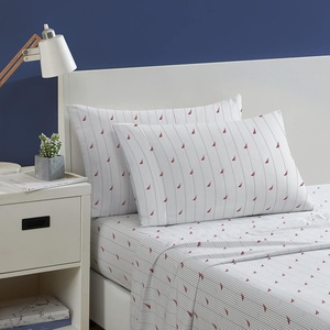 image:imageNautica  Twin Sheet Set with Fitted Sheet amp PillowcaseAudley Stripe Red