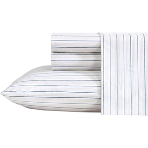 image:imageNautica  Twin Sheet Set with Fitted Sheet amp PillowcaseBeaux Stripe Blue