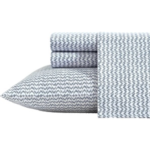 image:imageNautica  Twin Sheet Set with Fitted Sheet amp PillowcaseIkat Wave Blue