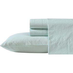 image:imageNautica  Twin Sheet Set with Fitted Sheet amp PillowcasePenny Pinstripe Green