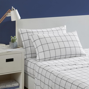 image:imageNautica  Twin Sheet Set with Fitted Sheet amp PillowcasePlot Black