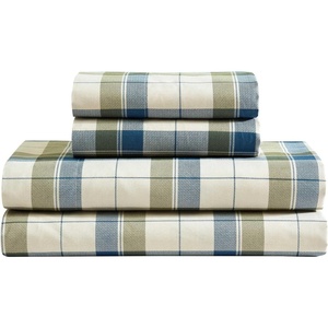 image:imageNautica  Twin Sheet Set with Fitted Sheet amp PillowcasesVintage Trunk Plaid Green