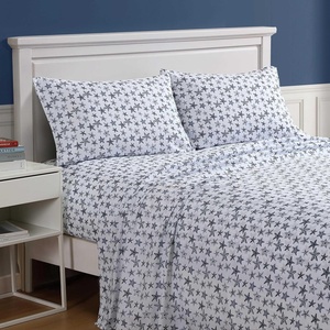 image:imageNautica  Twin Size Sheet Set with Fitted Sheet amp PillowcaseSaltwater Stars Blue