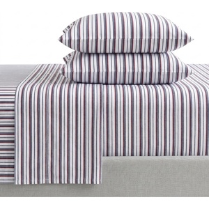 image:imageNautica  Twin XL Sheet Set with Fitted Sheet amp PillowcasesAevery Stripe NavyRed