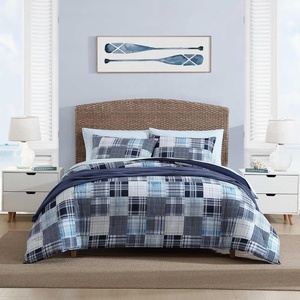 image:imageNautica  Twin XL Size Comforter Set with Matching ShamMason Blue