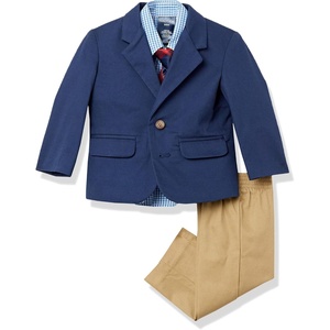 image:imageNautica BabyBoys 4Piece Suit Set with Dress Shirt Jacket Pants and TieNavyKhaki