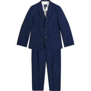 image:imageNautica Boys 4Piece Tuxedo Suit Set with Jacket Pants Dress Shirt amp Bow Tie for Weddings amp Special OccasionsBright Blue