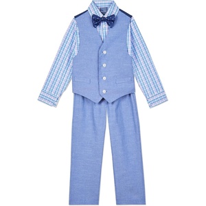image:imageNautica Boys 4piece Formal Suit Set with Vest Pants Collared Dress Shirt and TieLavendula