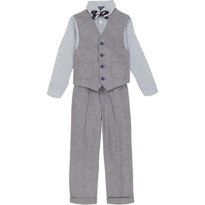 image:imageNautica Boys 4piece Formal Suit Set with Vest Pants Collared Dress Shirt and TieTanzanite