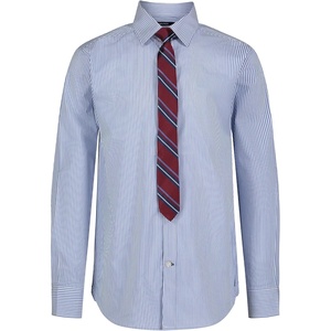 image:imageNautica Boys Long Sleeve ButtonDown Collared Dress Shirt with TieBlue Stripe